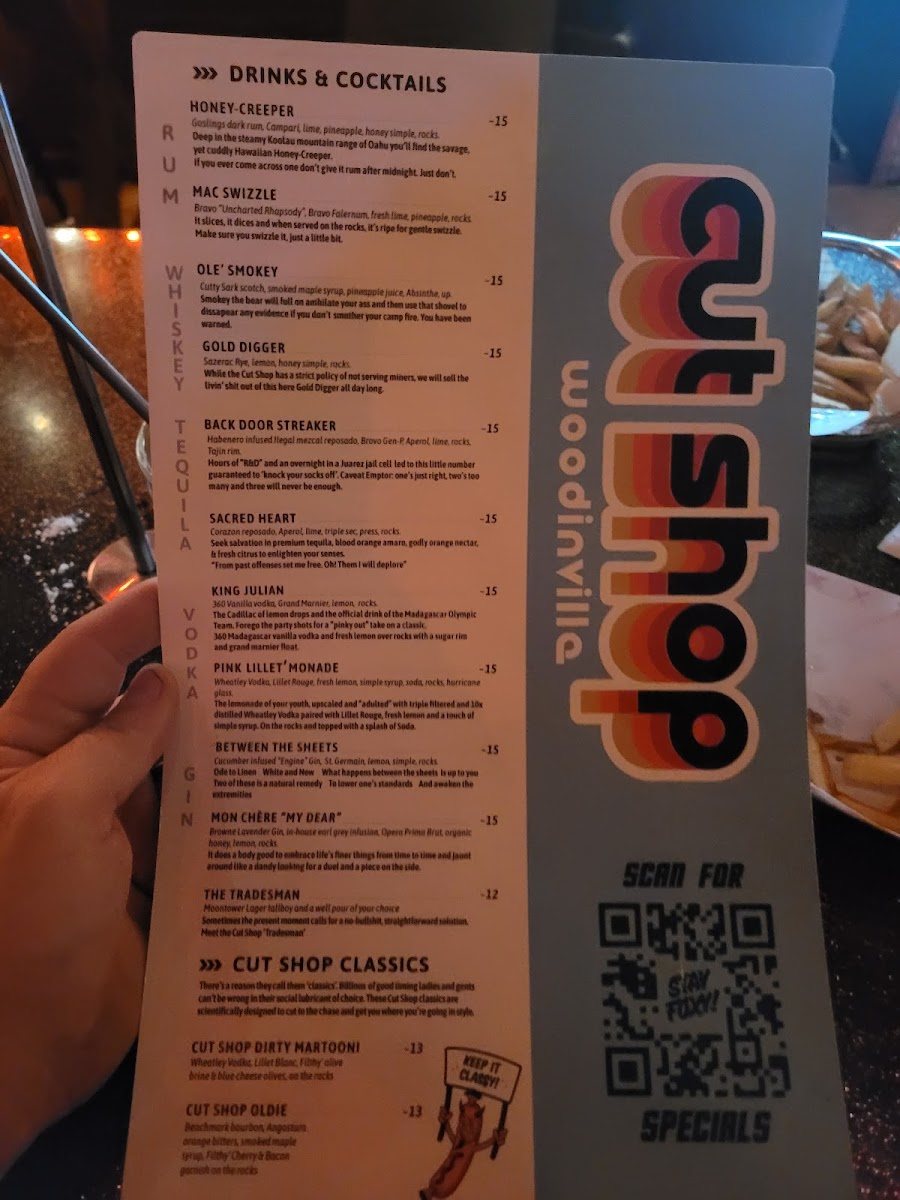 Woodinville Cut Shop Restaurant and Lounge Menu - Image 3